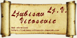 Ljubisav Vitošević vizit kartica